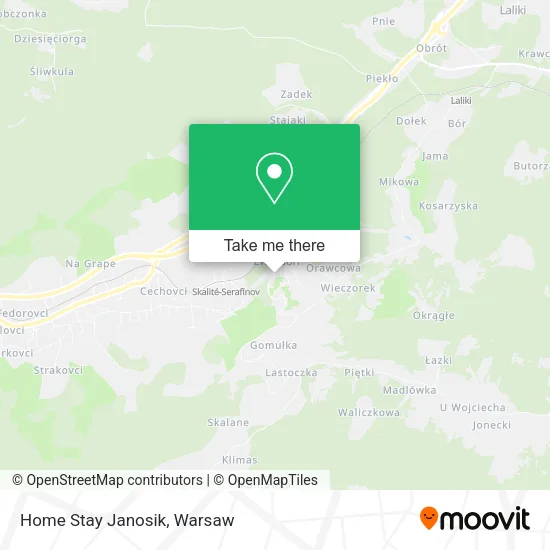 Карта Home Stay Janosik