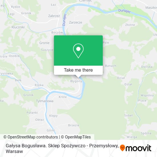 Gałysa Bogusława. Sklep Spożywczo - Przemysłowy map