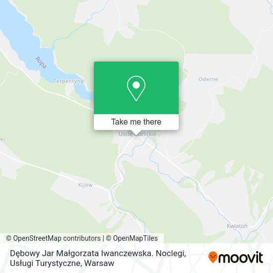 Dębowy Jar Małgorzata Iwanczewska. Noclegi, Usługi Turystyczne map