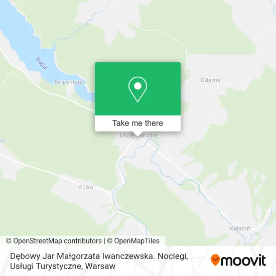 Карта Dębowy Jar Małgorzata Iwanczewska. Noclegi, Usługi Turystyczne
