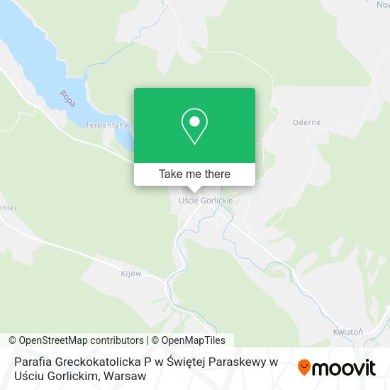 Parafia Greckokatolicka P w Świętej Paraskewy w Uściu Gorlickim map