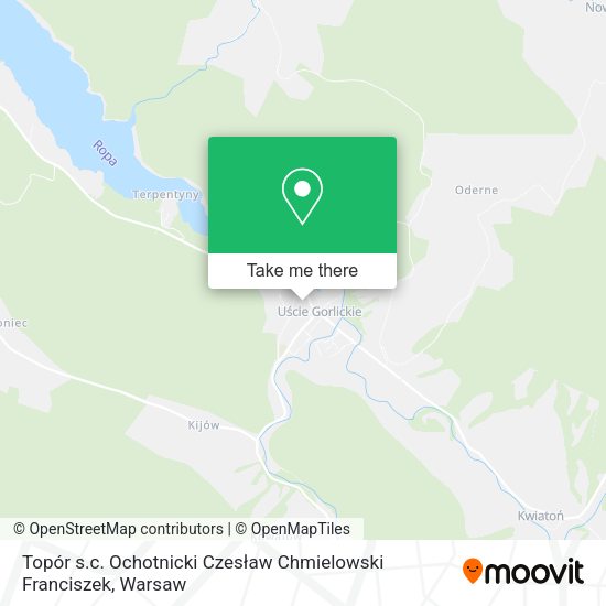 Topór s.c. Ochotnicki Czesław Chmielowski Franciszek map