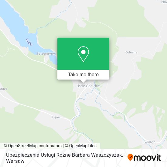 Ubezpieczenia Usługi Różne Barbara Waszczyszak map