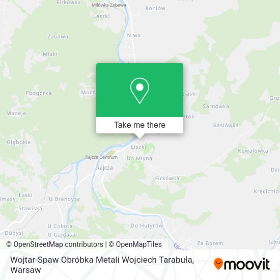 Wojtar-Spaw Obróbka Metali Wojciech Tarabuła map