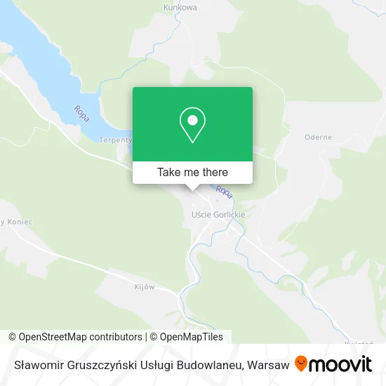 Карта Sławomir Gruszczyński Usługi Budowlaneu