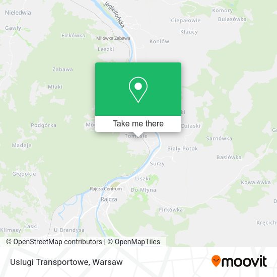 Uslugi Transportowe map