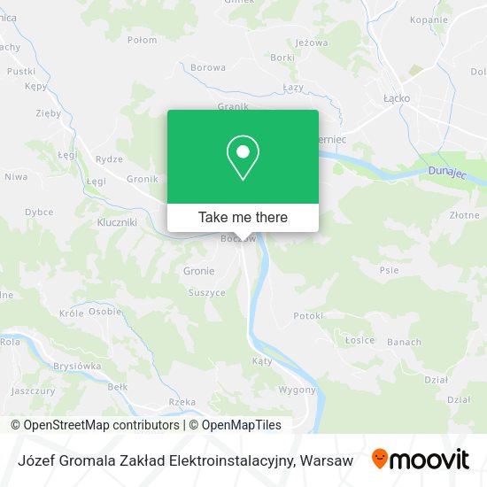 Józef Gromala Zakład Elektroinstalacyjny map