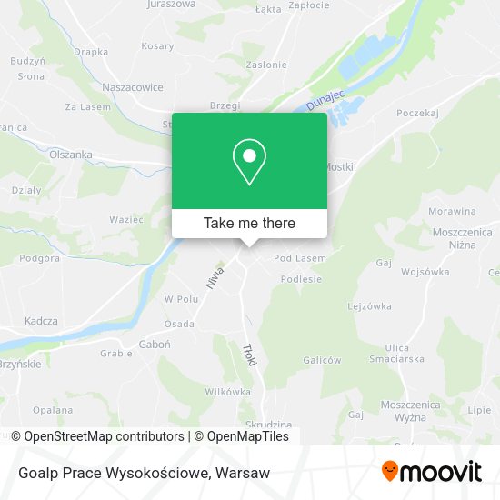 Goalp Prace Wysokościowe map