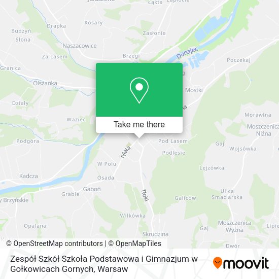 Zespół Szkół Szkoła Podstawowa i Gimnazjum w Gołkowicach Gornych map