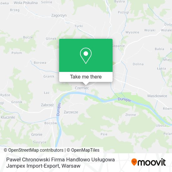 Paweł Chronowski Firma Handlowo Usługowa Jampex Import-Export map
