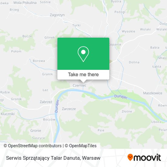 Serwis Sprzątający Talar Danuta map