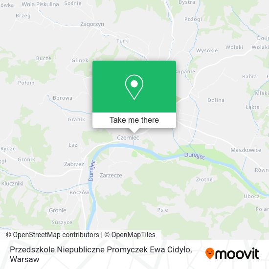 Przedszkole Niepubliczne Promyczek Ewa Cidyło map