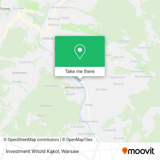 Investment Witold Kąkol map