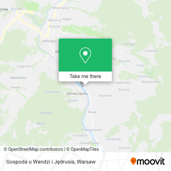 Gospoda u Wandzi i Jędrusia map