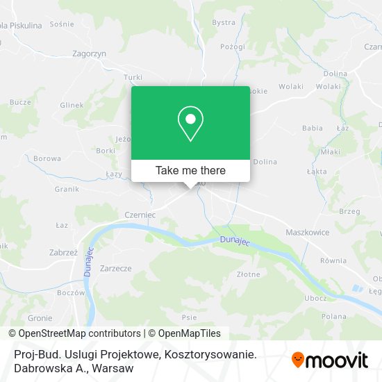 Proj-Bud. Uslugi Projektowe, Kosztorysowanie. Dabrowska A. map