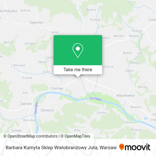 Barbara Kurnyta Sklep Wielobranżowy Juta map