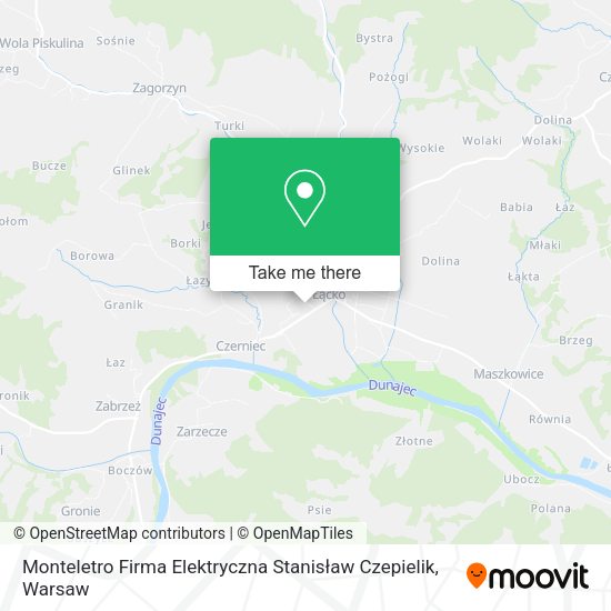 Monteletro Firma Elektryczna Stanisław Czepielik map