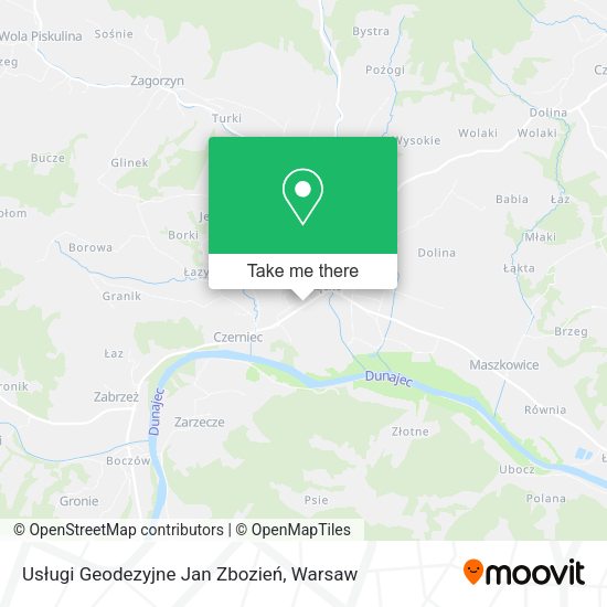 Usługi Geodezyjne Jan Zbozień map