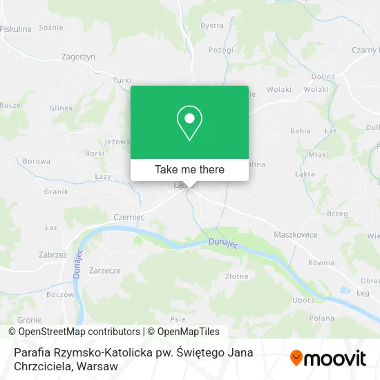 Карта Parafia Rzymsko-Katolicka pw. Świętego Jana Chrzciciela