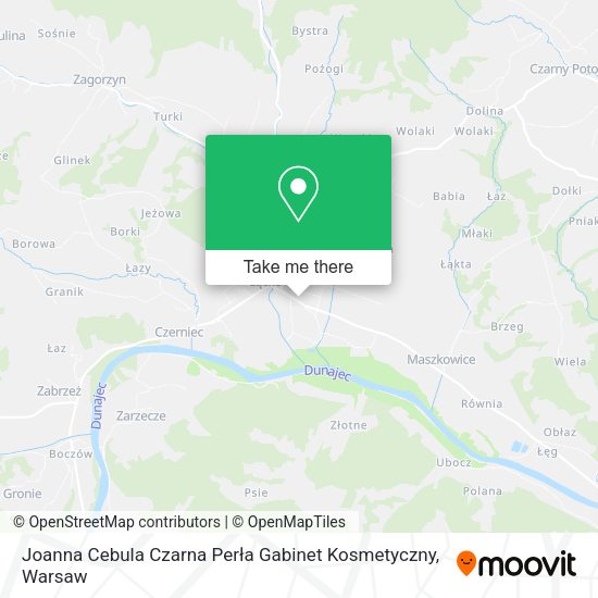 Joanna Cebula Czarna Perła Gabinet Kosmetyczny map