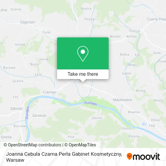 Карта Joanna Cebula Czarna Perła Gabinet Kosmetyczny