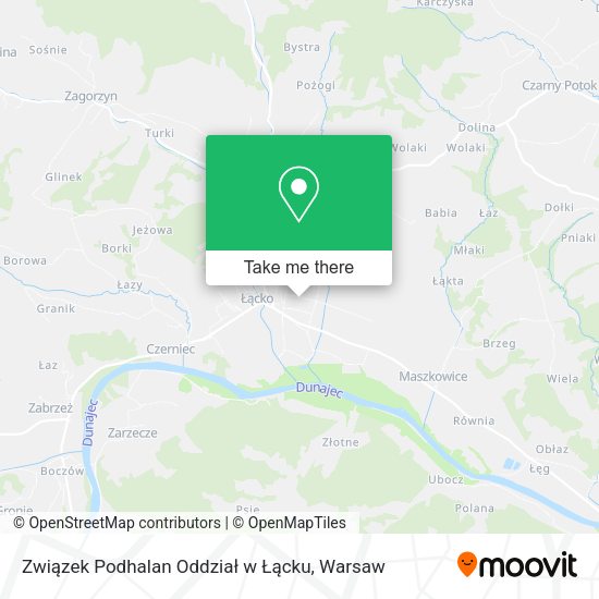 Związek Podhalan Oddział w Łącku map