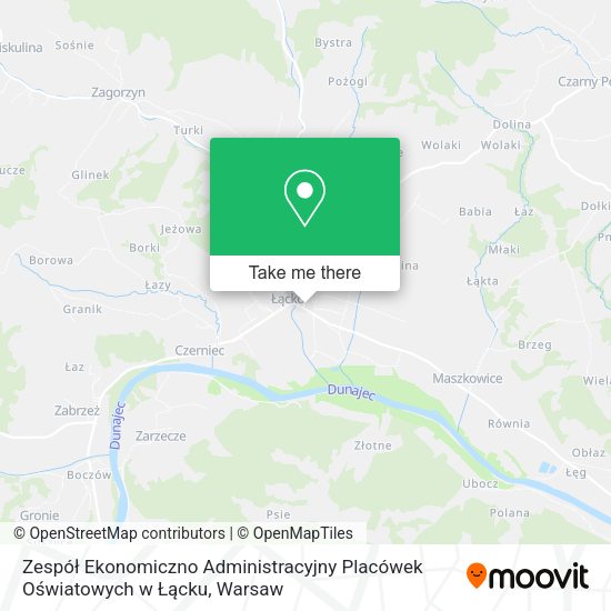 Zespół Ekonomiczno Administracyjny Placówek Oświatowych w Łącku map