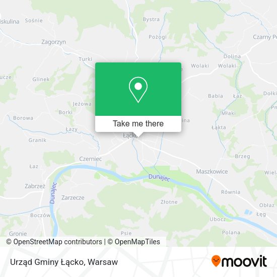 Urząd Gminy Łącko map