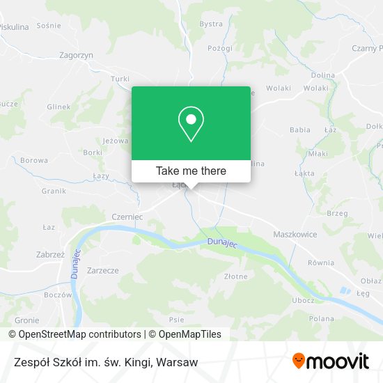 Zespół Szkół im. św. Kingi map