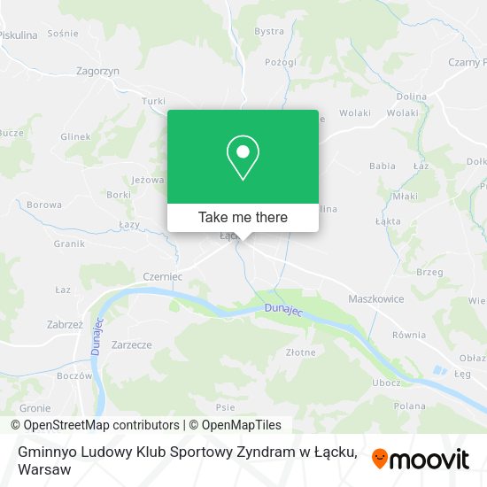 Gminnyo Ludowy Klub Sportowy Zyndram w Łącku map