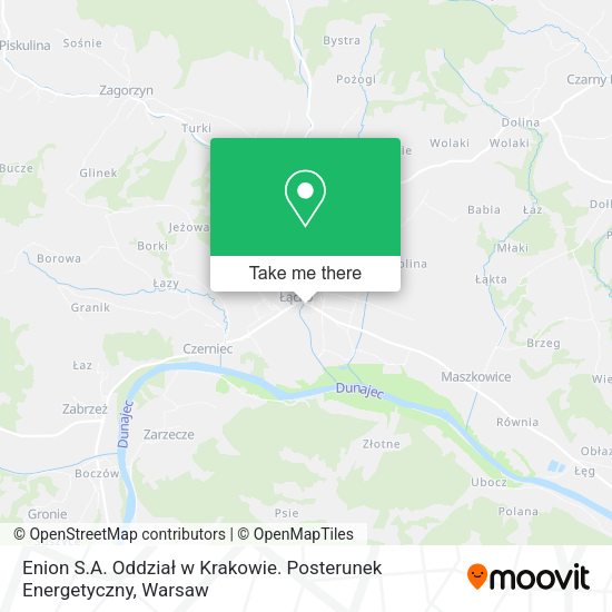 Enion S.A. Oddział w Krakowie. Posterunek Energetyczny map