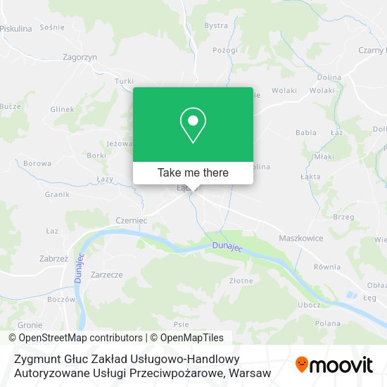 Zygmunt Głuc Zakład Usługowo-Handlowy Autoryzowane Usługi Przeciwpożarowe map