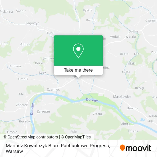 Карта Mariusz Kowalczyk Biuro Rachunkowe Progress