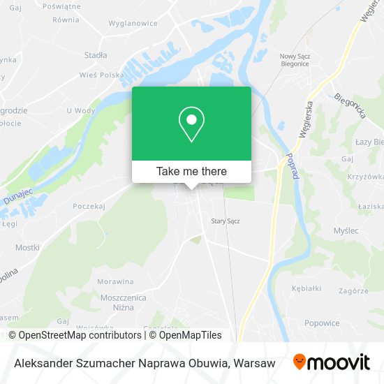 Aleksander Szumacher Naprawa Obuwia map