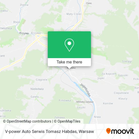 V-power Auto Serwis Tomasz Habdas map