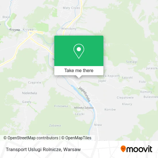 Карта Transport Uslugi Rolnicze