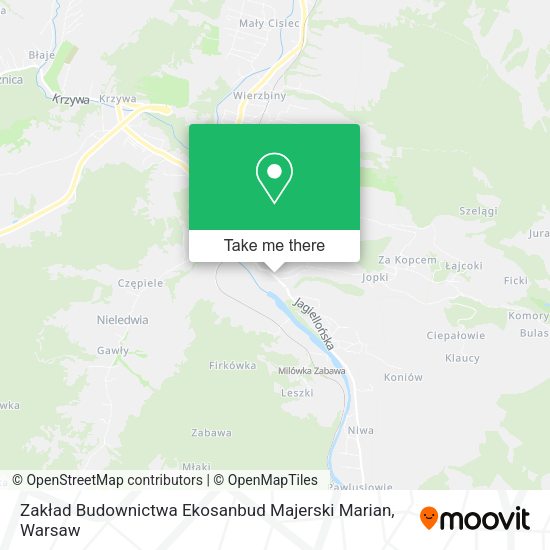 Zakład Budownictwa Ekosanbud Majerski Marian map