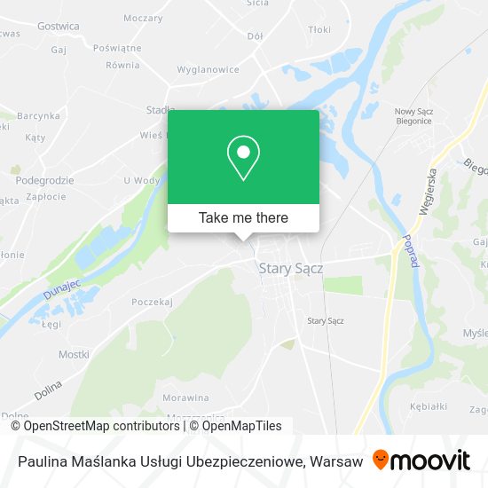 Paulina Maślanka Usługi Ubezpieczeniowe map