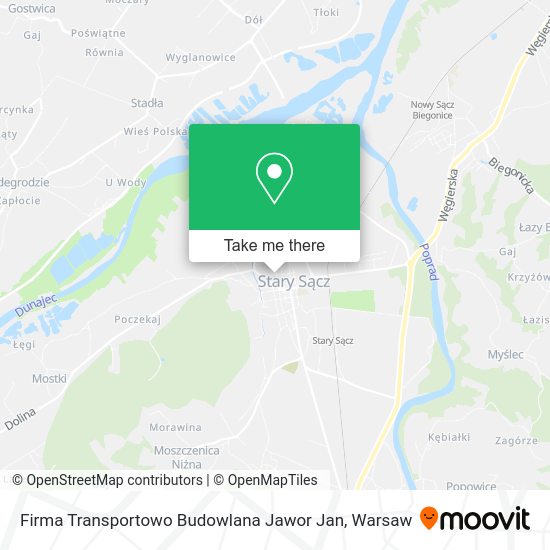 Firma Transportowo Budowlana Jawor Jan map