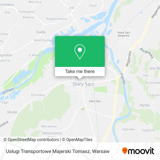 Usługi Transportowe Majerski Tomasz map