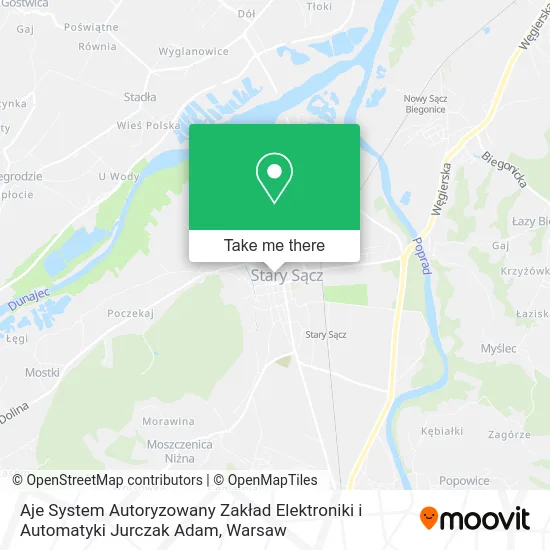 Карта Aje System Autoryzowany Zakład Elektroniki i Automatyki Jurczak Adam