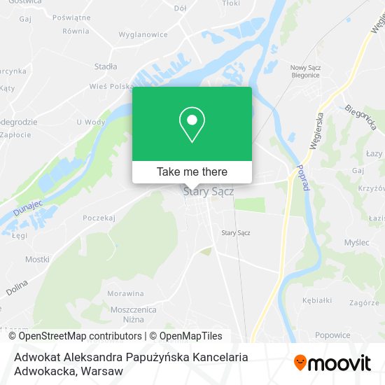 Adwokat Aleksandra Papużyńska Kancelaria Adwokacka map