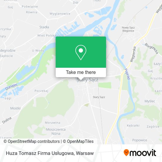 Huza Tomasz Firma Usługowa map