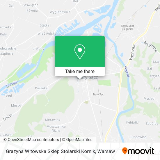 Grazyna Witowska Sklep Stolarski Kornik map