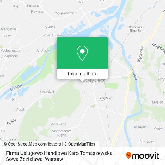 Firma Uslugowo Handlowa Karo Tomaszewska Sowa Zdzislawa map