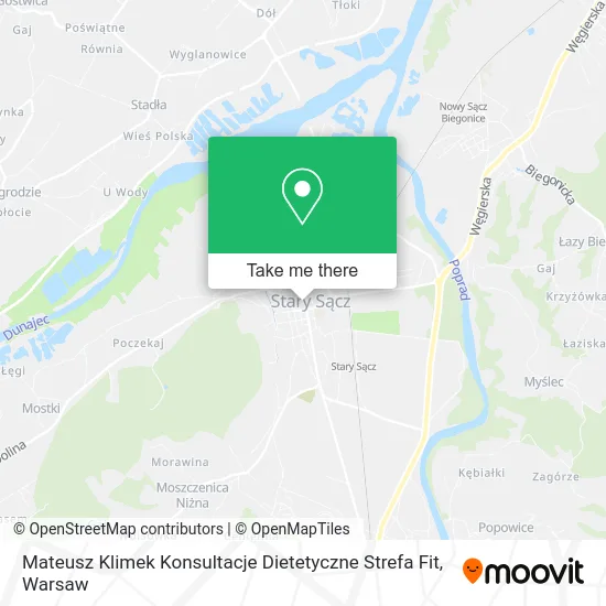 Карта Mateusz Klimek Konsultacje Dietetyczne Strefa Fit