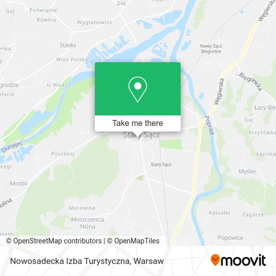 Карта Nowosadecka Izba Turystyczna