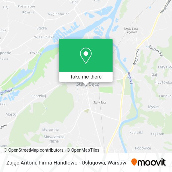 Zając Antoni. Firma Handlowo - Usługowa map