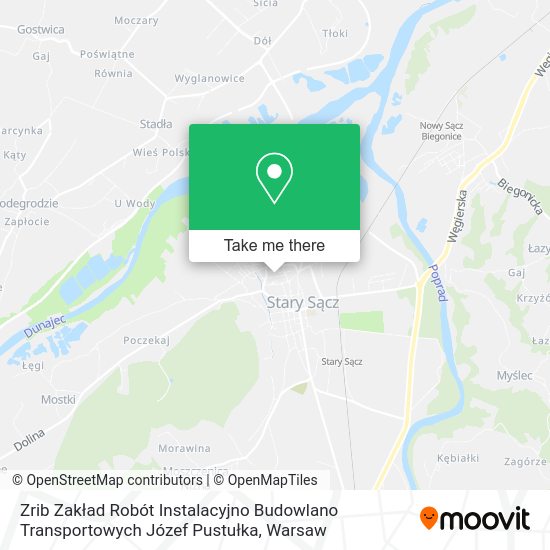 Zrib Zakład Robót Instalacyjno Budowlano Transportowych Józef Pustułka map