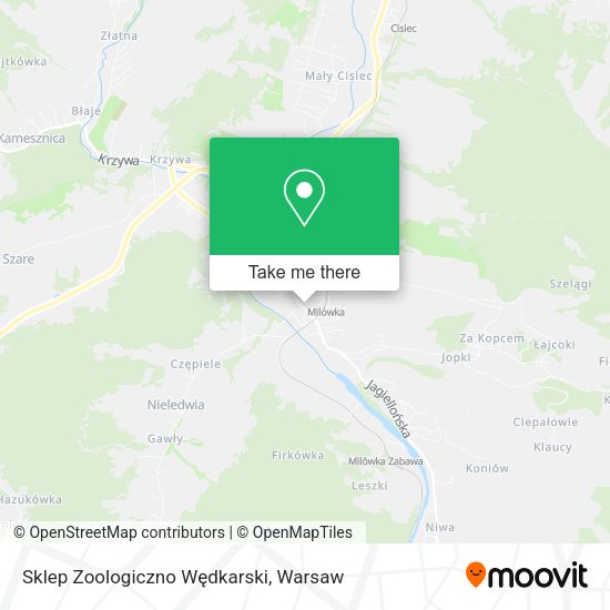 Sklep Zoologiczno Wędkarski map